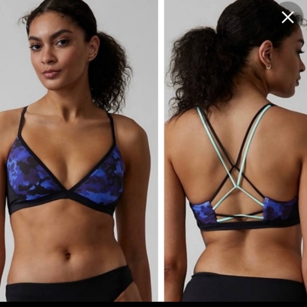 Athleta Freestyle Camo Bikini Top